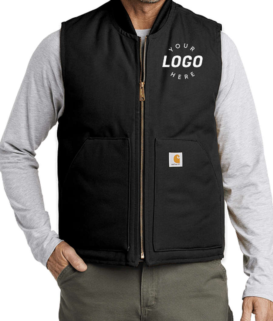 Carhartt Duck Traditional Vest - Printed in Black
