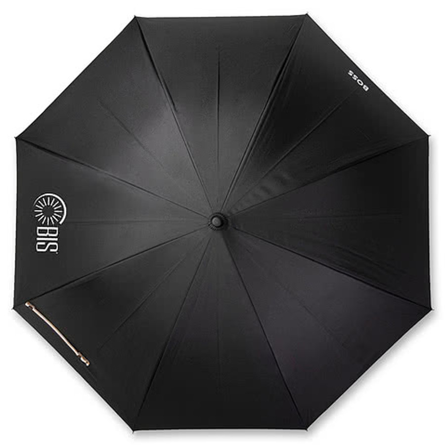 Hugo Boss 45" Arc Iconic Pocket Umbrella in Black