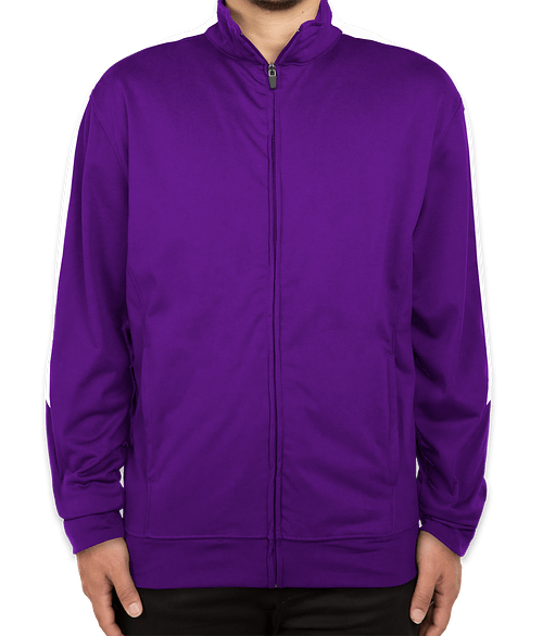 Augusta Medalist Tricot Track Jacket 2.0 in Purple / White