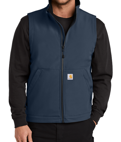 Carhartt Rain Defender Soft Shell Vest - Printed in Navy