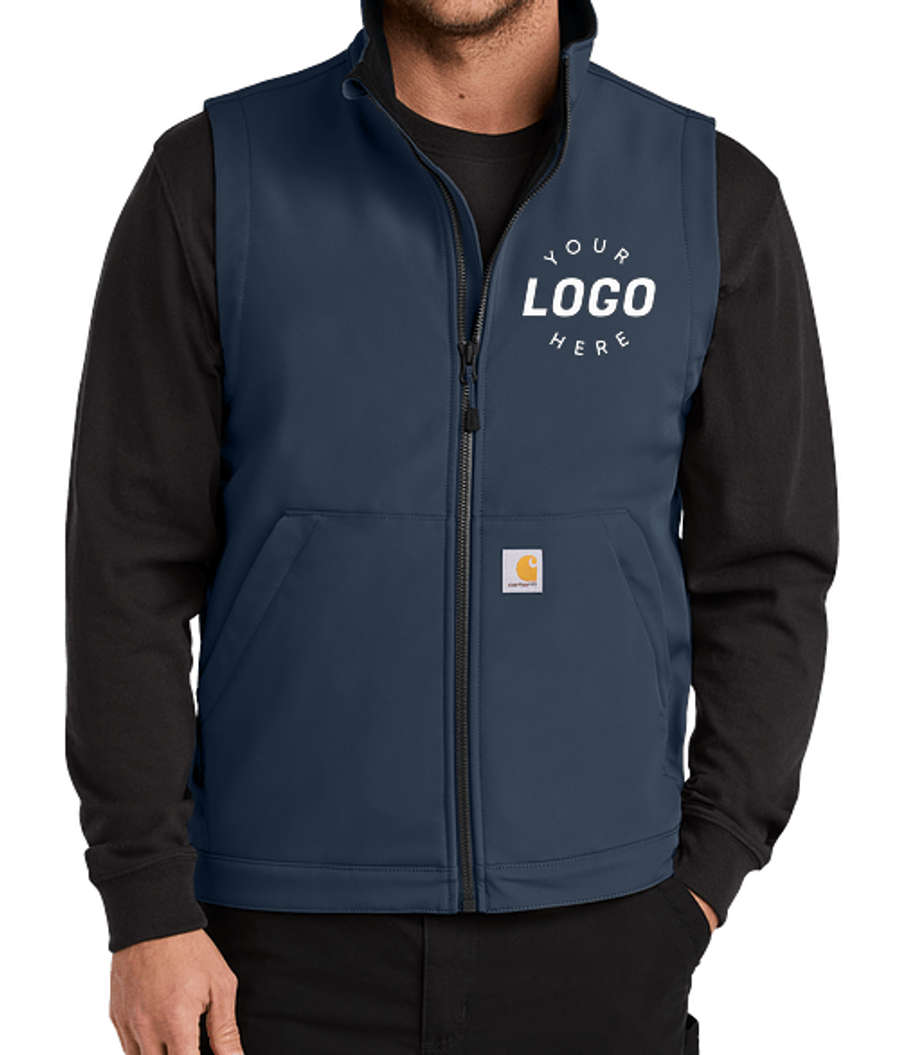 Carhartt Rain Defender Soft Shell Vest - Printed in Navy