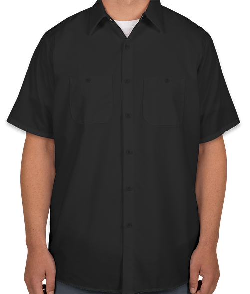 Red Kap Tall Industrial Work Shirt in Black