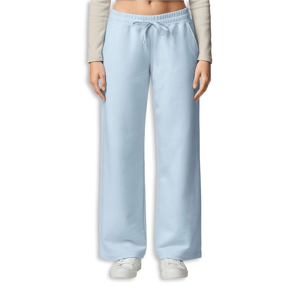 American Apparel Women's French Terry Wide Leg Open Bottom Sweatpants-default
