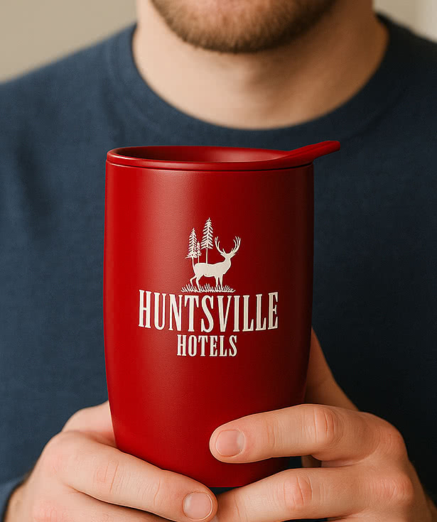 14 oz. Boundary Falls Stoneware Mug with Lid