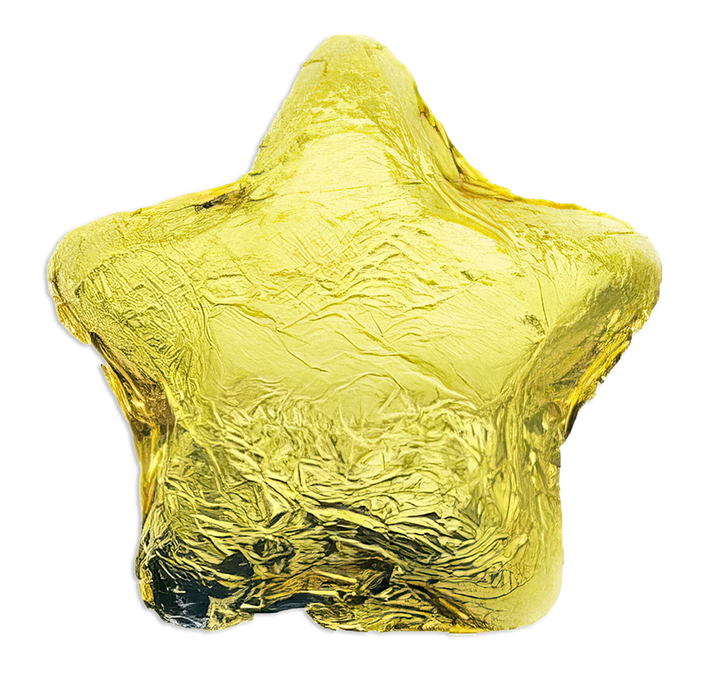 Foil Wrapped Chocolate Star-default