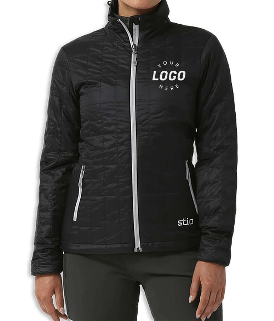 Stio Women's Azura Recycled Quilted Insulated Jacket in Boundary Black