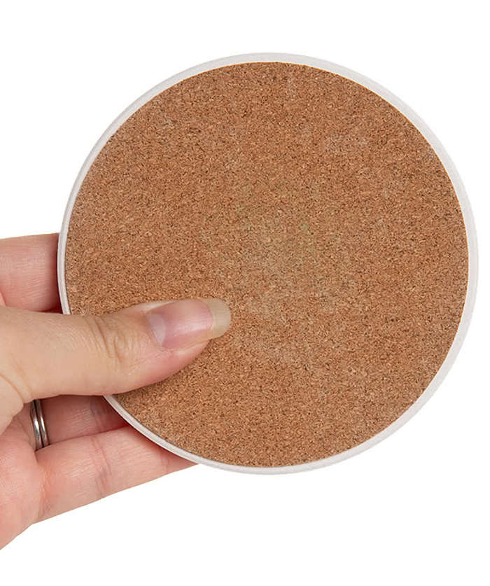 Round Absorbent Stone Coasters (Set of 4)