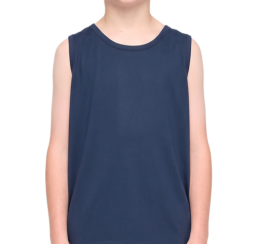 Live & Tell by LAT Youth Fine Jersey Lightweight Tank in Denim