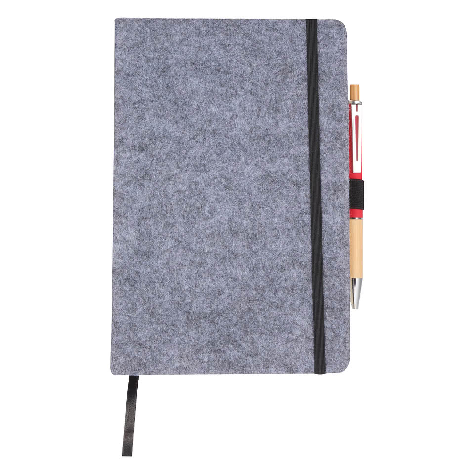 Full Color The Goods Recycled Felt Hard Cover Notebook
