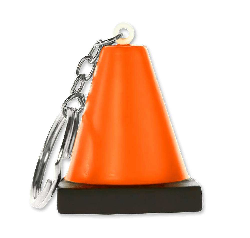 Construction Cone Stress Reliever Key Chain-default