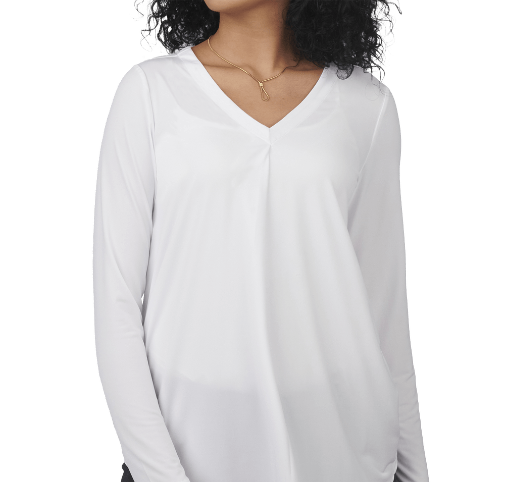 Edwards Women's Soft Pleated V-Neck Blouse-default