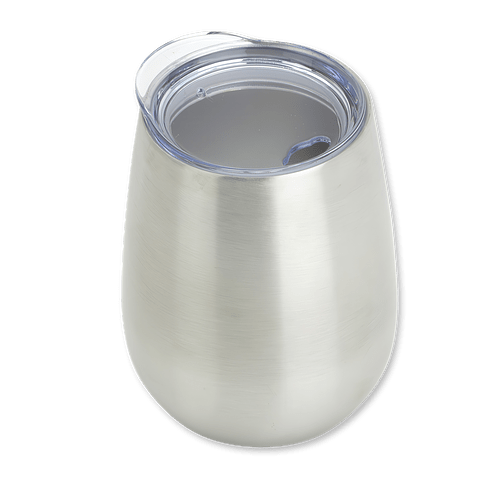 Full Color 10 oz. Cabernet Stainless Steel Insulated Tumbler in Silver
