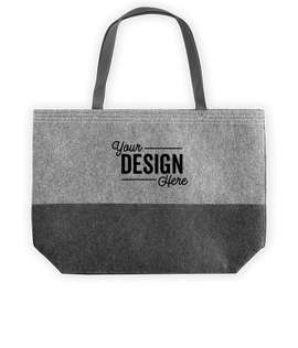 Port Authority Large Felt Tote - Color: Felt Charcoal / Felt Grey