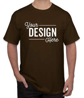 Canada - Gildan 100% Cotton T-shirt - Color: Dark Chocolate