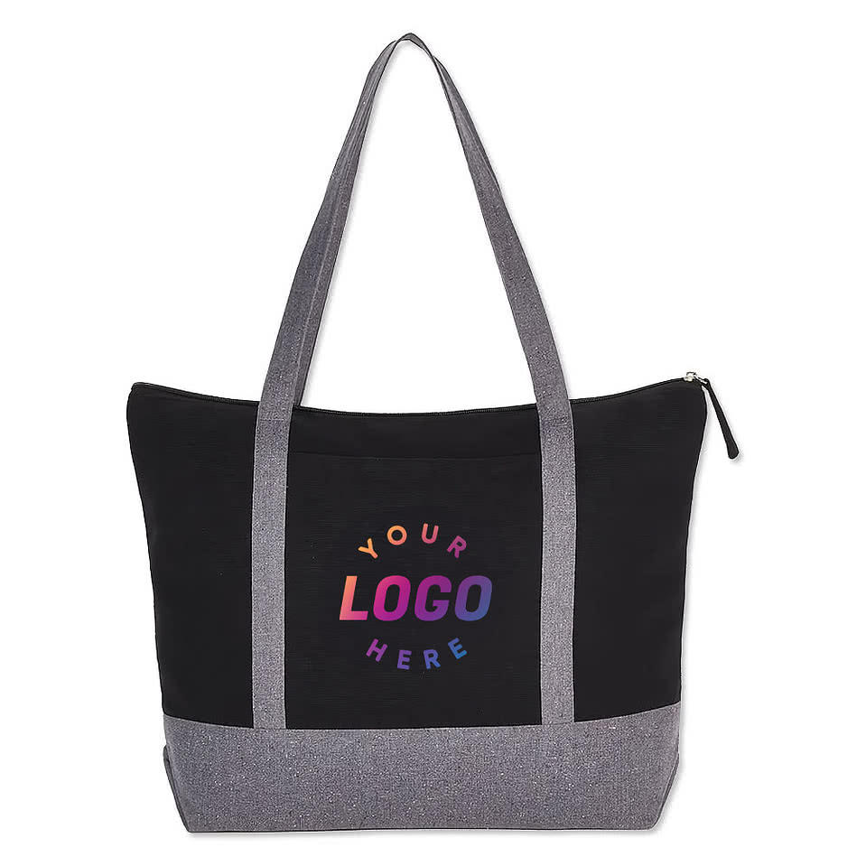 Repose Large Zippered Recycled Cotton Tote Bag