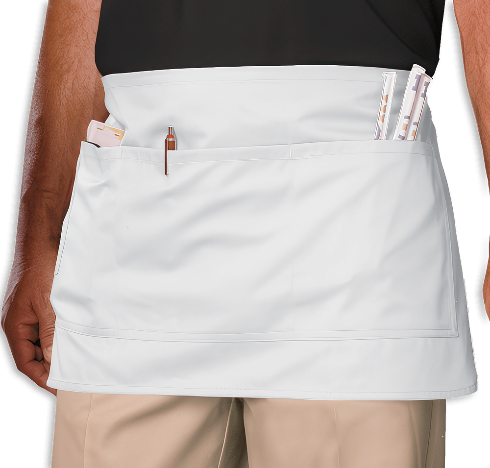 Blue Generation Scotchgard Treated Four-Pocket Waist Apron - Printed-default