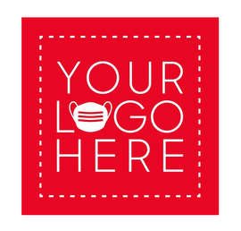 Customized Full Color 12" Square Floor Decal - Color: Red