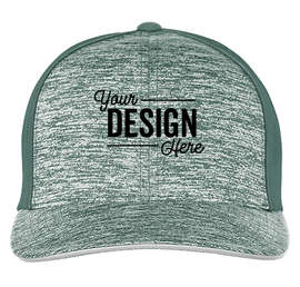 Pacific Headwear Aggressive Heather Trucker Hat - Color: Dark Green / Dark Green