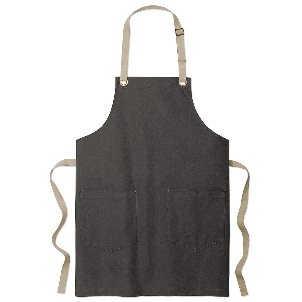 Port Authority Canvas Two-Pocket Full Length Apron - Embroidered