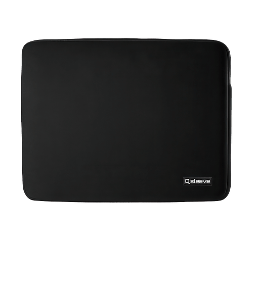 Full Color Tangelo Qsleeve 13" Laptop Sleeve in Black