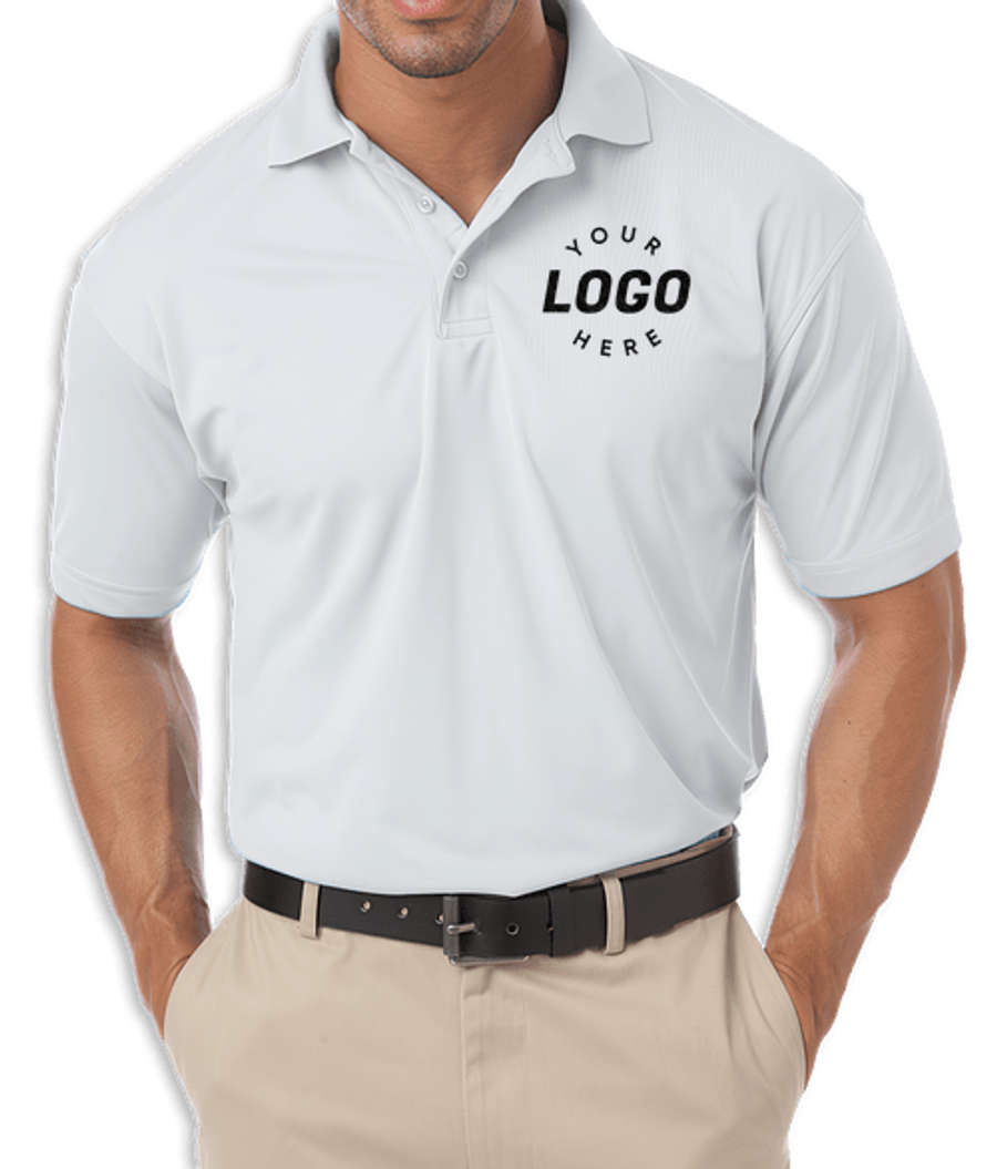 Blue Generation BLU-X-DRI Performance Pique Polo - Embroidered in White