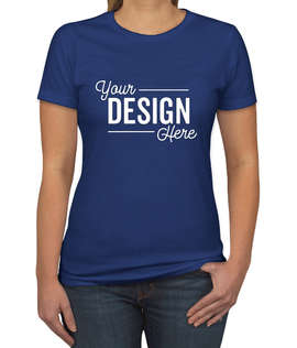 Next Level Women's Slim Fit Jersey Blend T-shirt - Color: Royal