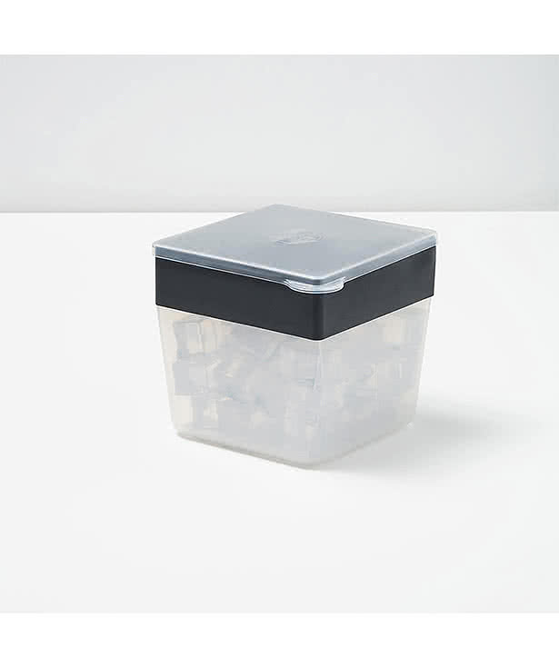 Laser Engraved W&P Mini Silicone Ice Cube Tray & Box with Lid