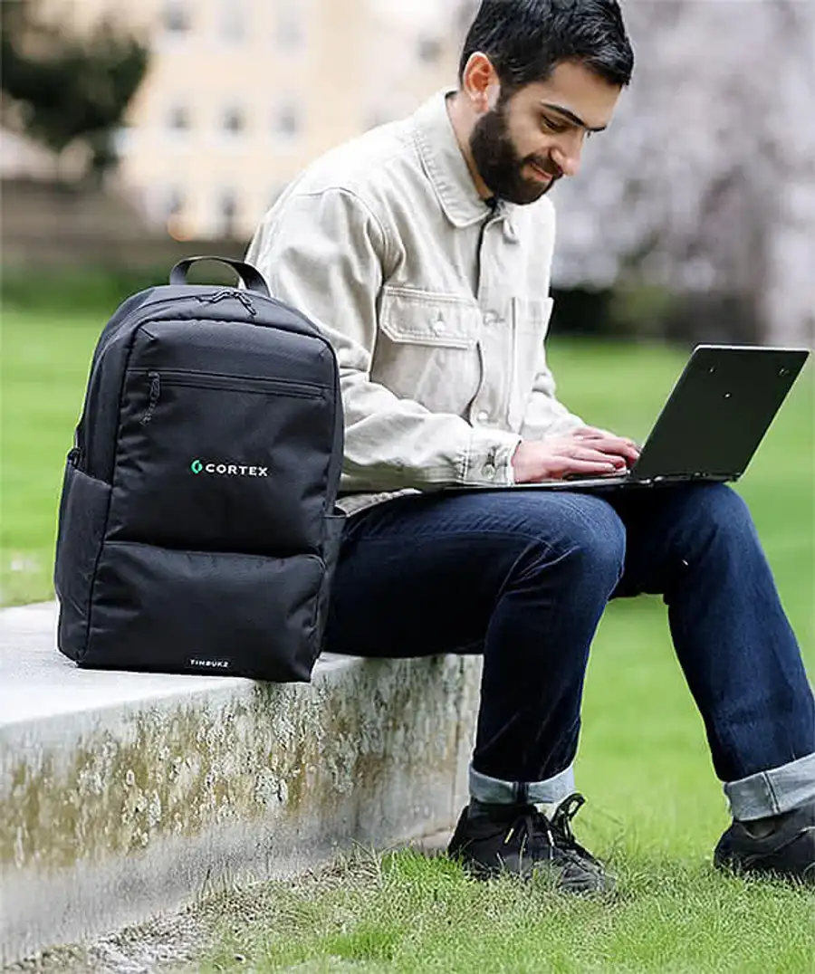 timbuk2 backpacks for men Tuck Laptop Backpack and a front zip pocket is a perfect place to stash snacks and shades Timbuk2 City Compass Core 15"