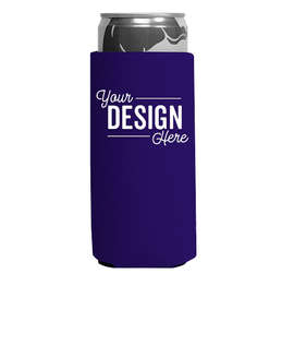 Foldable Slim Can Cooler - Color: Purple