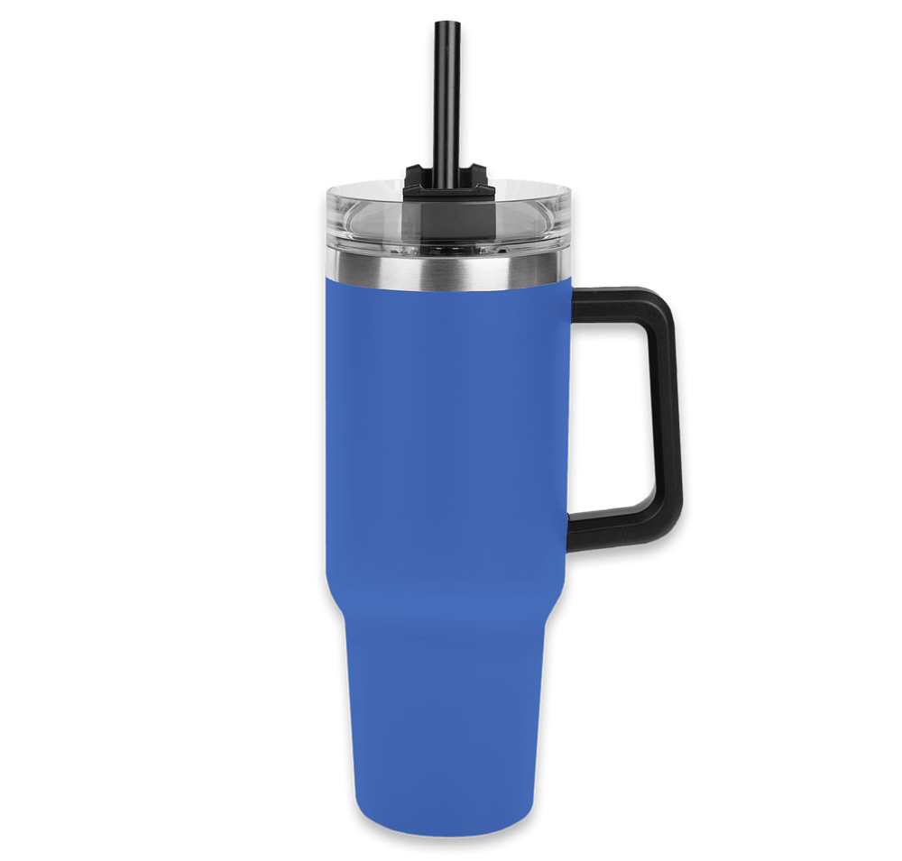 Laser Engraved 40 oz. Intrepid Stainless Steel Tumbler with Straw-default