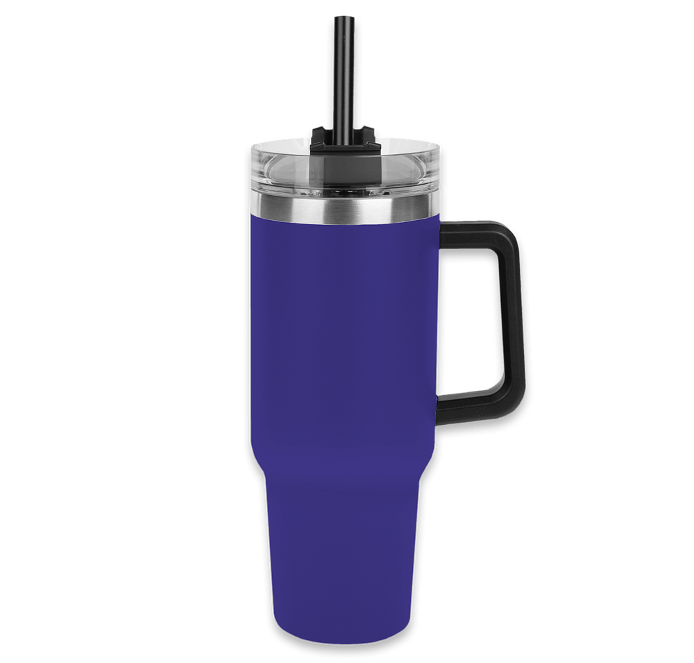 Laser Engraved 40 oz. Intrepid Stainless Steel Tumbler with Straw-default