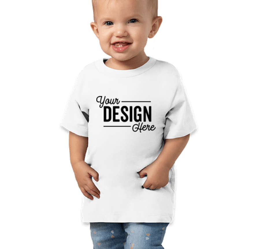 Bella + Canvas Toddler Jersey Short-Sleeve T-shirt in White