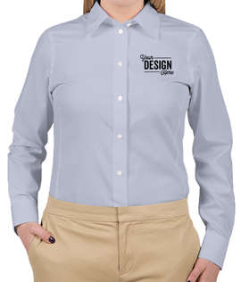 Devon & Jones Women's Solid Dress Shirt - Color: Light Blue