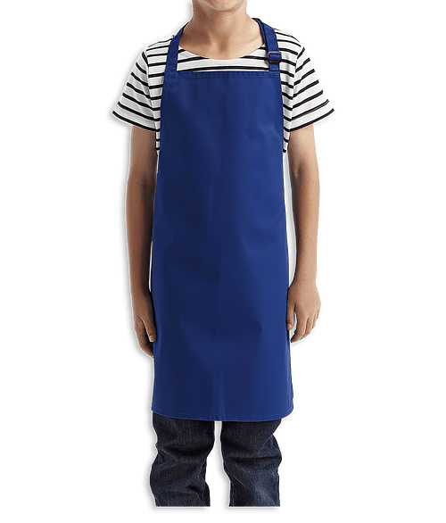 Artisan Collection Youth Recycled Full Length Apron - Embroidered in Royal