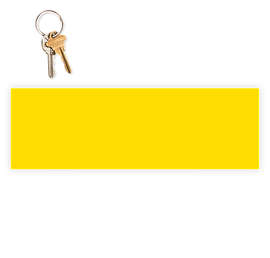 11.5 in. x 3.75 in. Rectangular Bumper Sticker - Color: Yellow