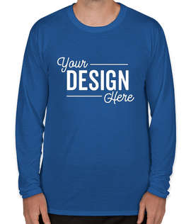Gildan Soft Jersey Long Sleeve Performance Shirt - Color: Royal