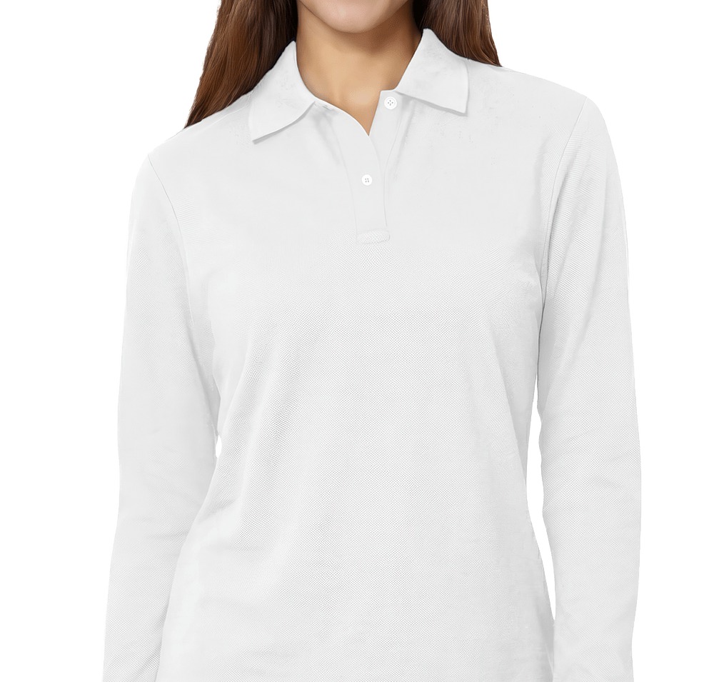 Blue Generation Women's Soft Touch Long Sleeve Pique Polo-default