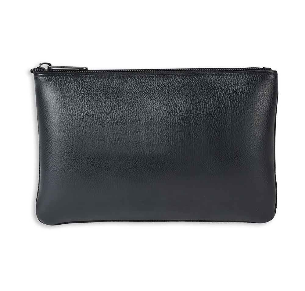 Travis & Wells Leather Zippered Pouch-default