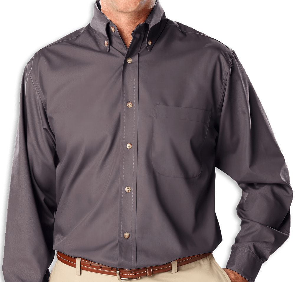 Blue Generation Superblend Poplin Long Sleeve Dress Shirt - Embroidered-default