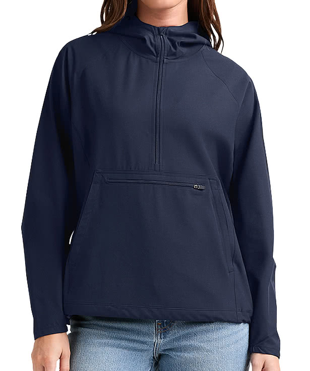 Charles River Women's Lexington Recycled Stretch Anorak Windbreaker Jacket