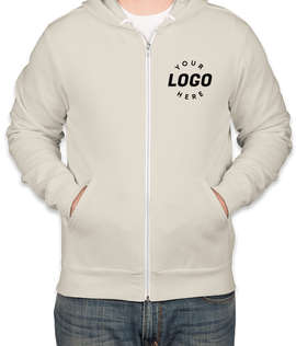 Bella + Canvas Ultra Soft Zip Hoodie - Color: Vintage White