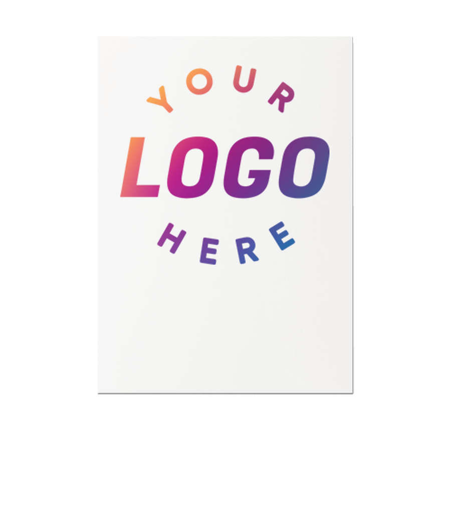 Full Color 5" x 7" Eggshell Flat Card (Set of 20) in White