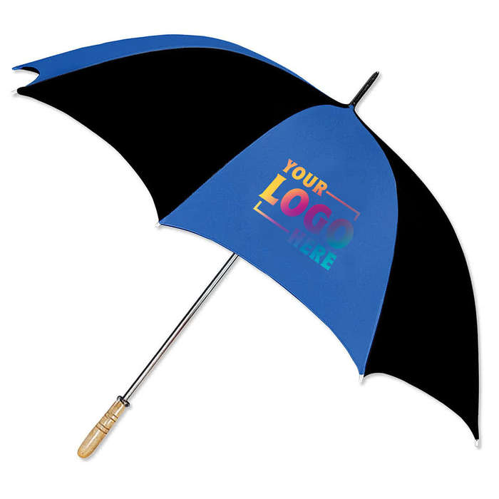 60" Arc Color Block Golf Umbrella