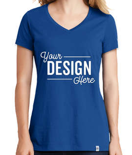 New Era Women's Heritage Blend V-Neck T-shirt - Color: Royal
