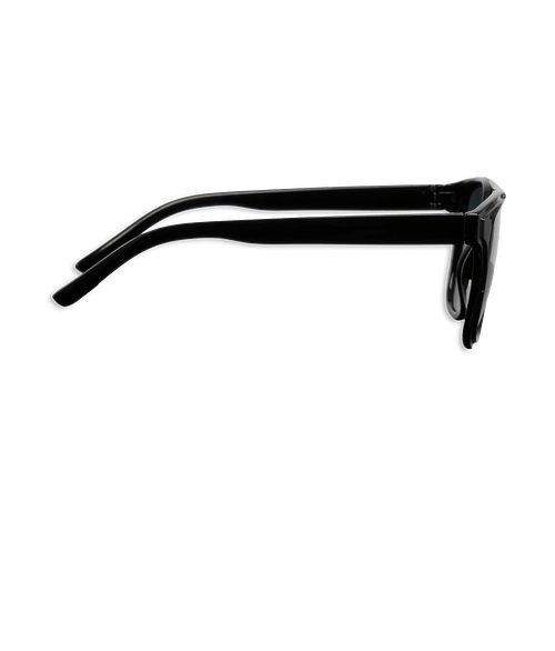 Peyton Recycled Brow Bar Sunglasses in Black