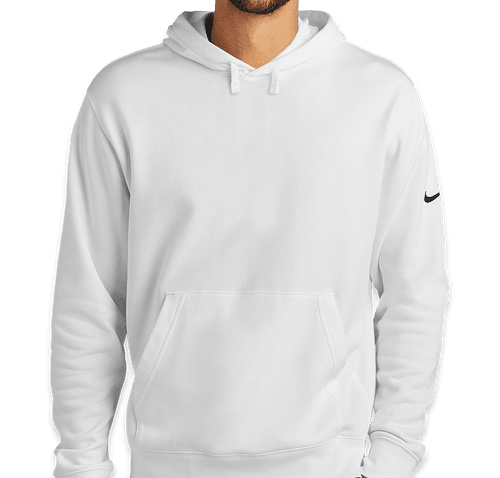 Nike club white top swoosh logo hoody