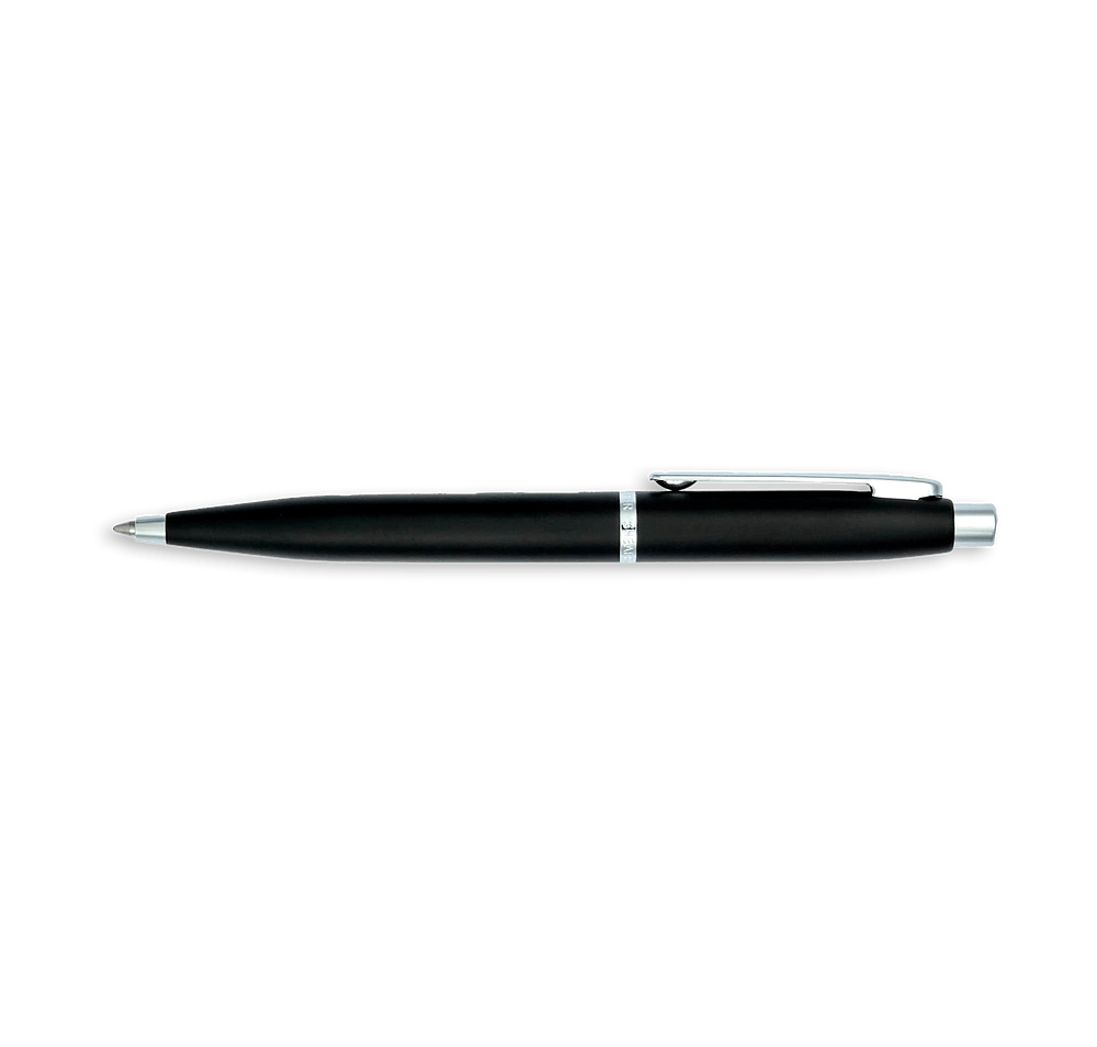 Laser Engraved Sheaffer VFM Matte Black Ballpoint Pen (black ink)-default