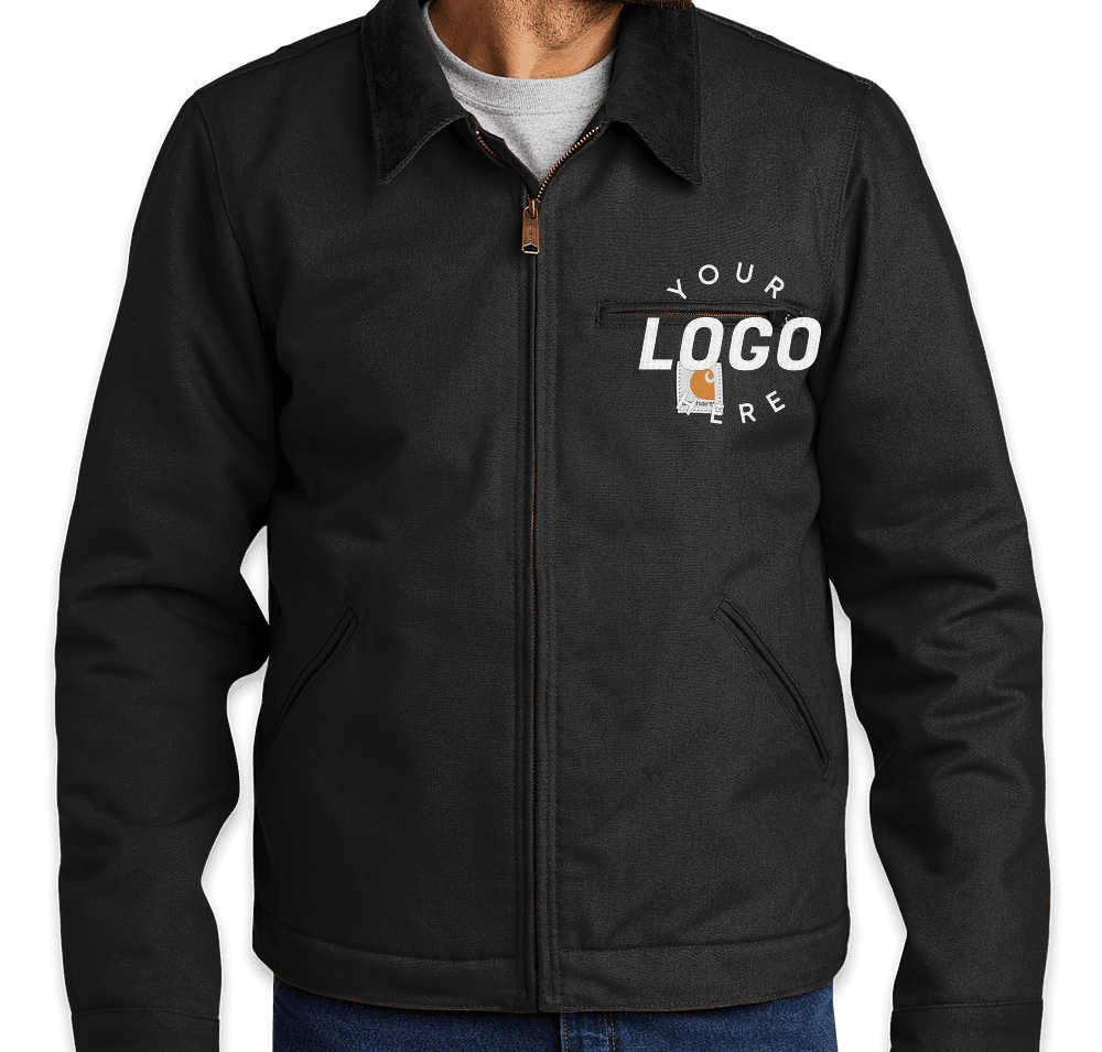 Custom Carhartt Duck Detroit Jacket - Embroidered - Design Work Custom Carhartt Duck Detroit Jacket - Embroidered - Design Work