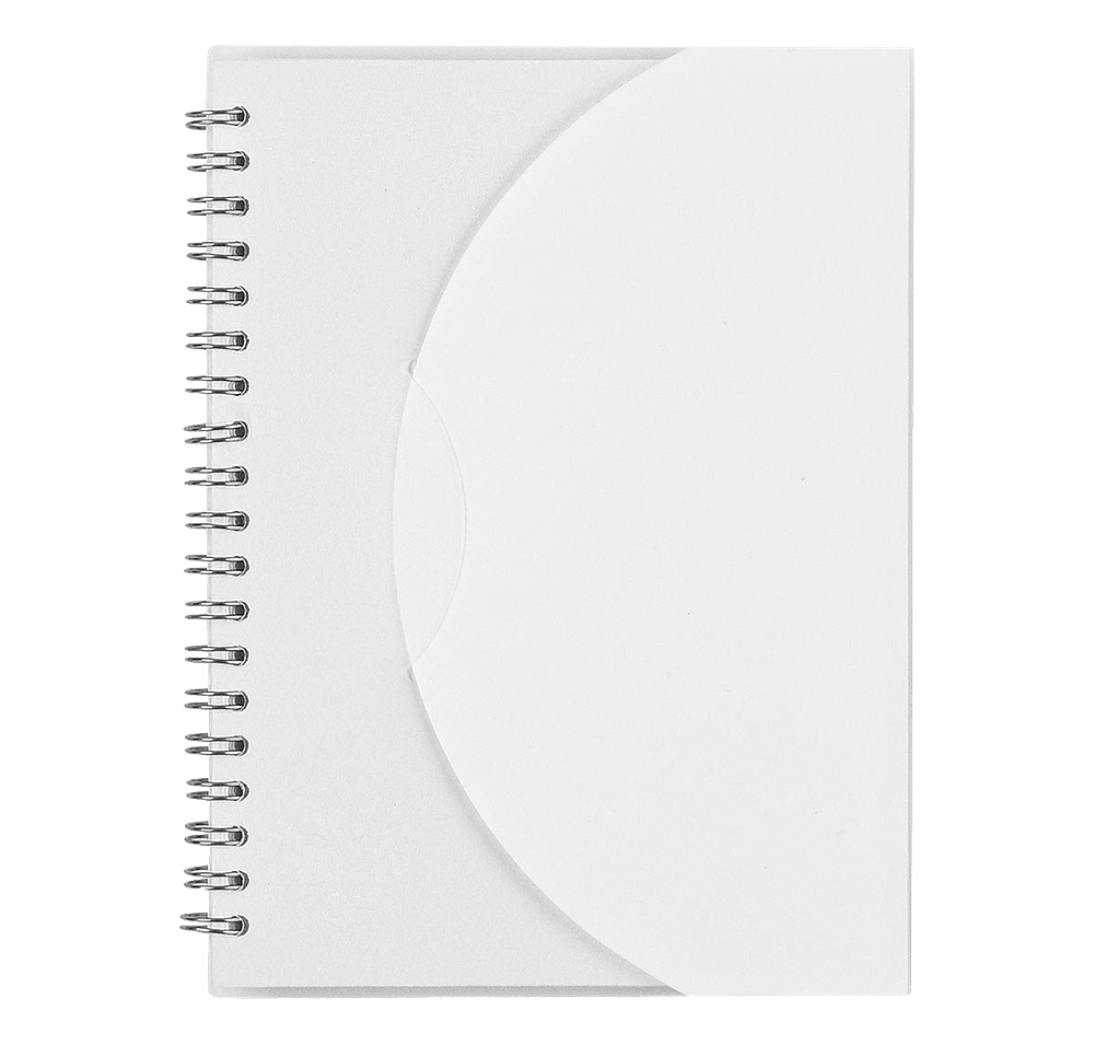 Frosted Color Block Spiral Notebook-default