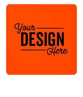 Square Cardboard Coaster - Color: Orange